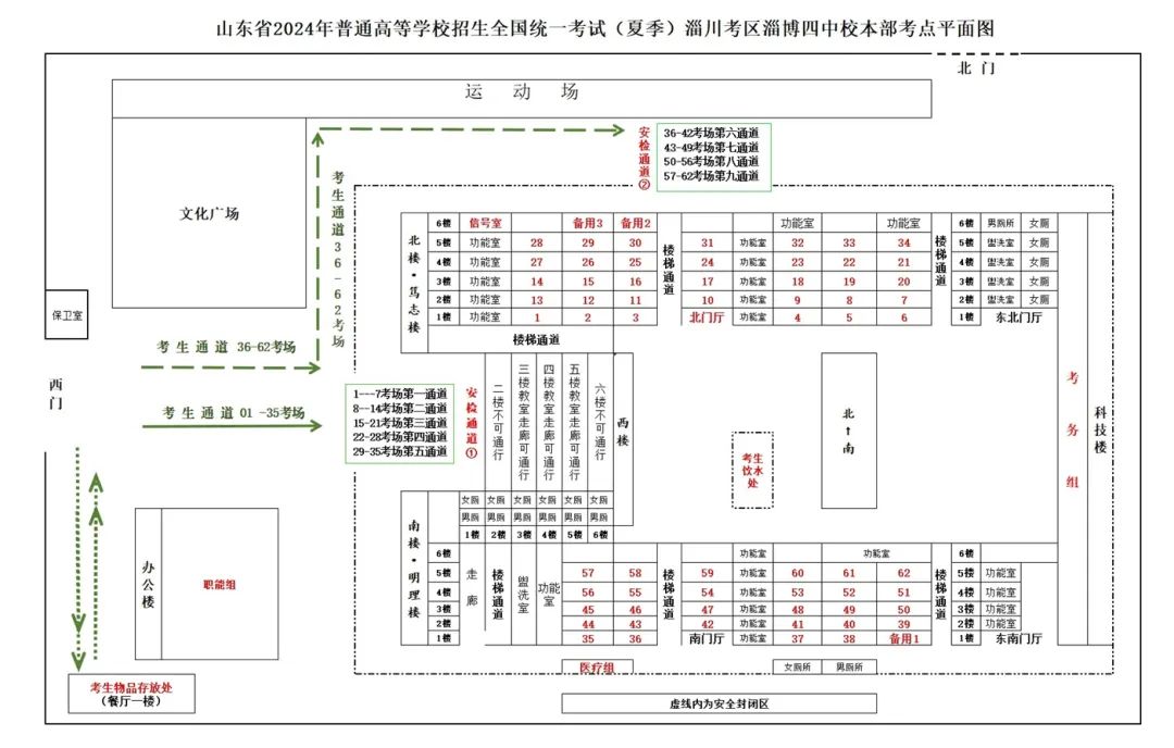 2024年山东高考淄博市考点安排公布！全市共设16个考点