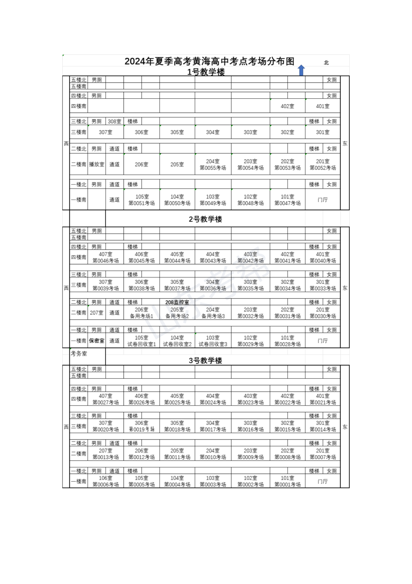 2024年山东高考日照市考点安排情况
