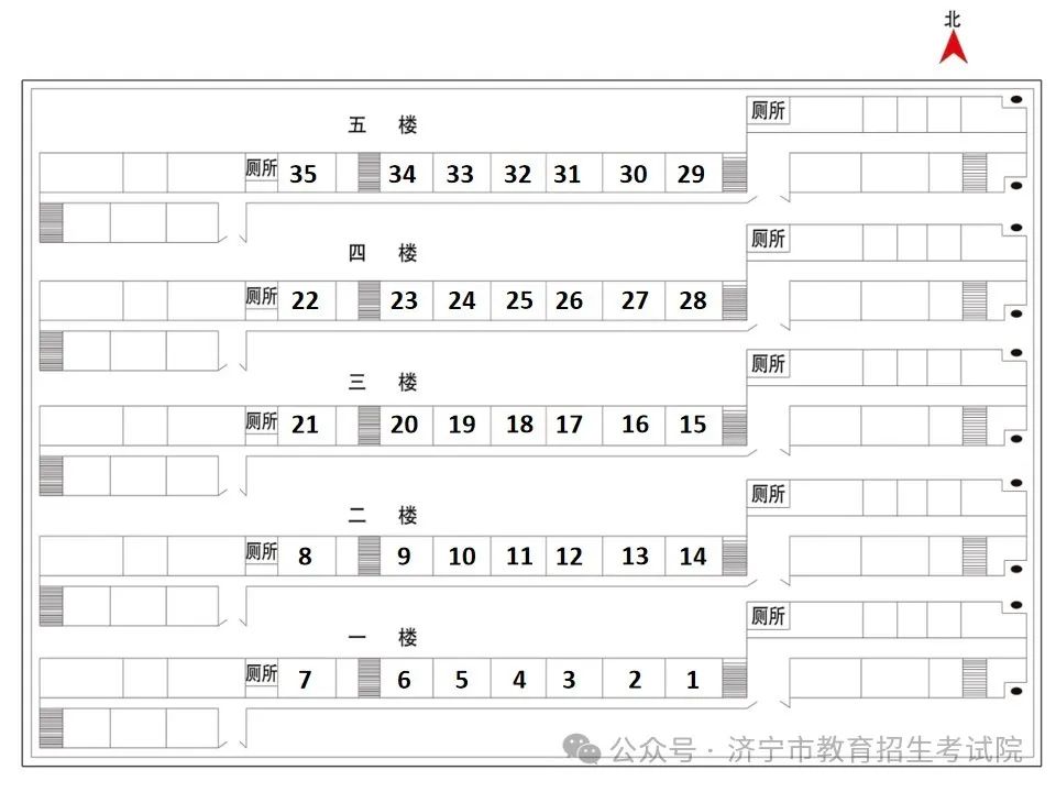 2024年山东高考济宁各区县高考考点分布图