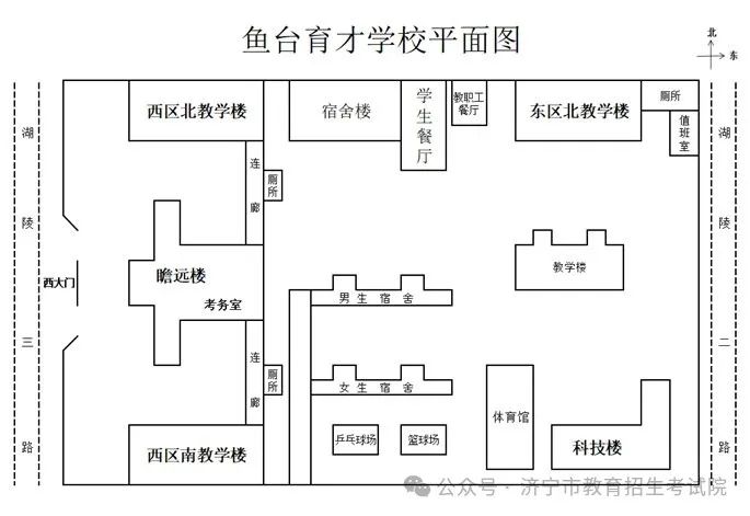 2024年山东高考济宁各区县高考考点分布图