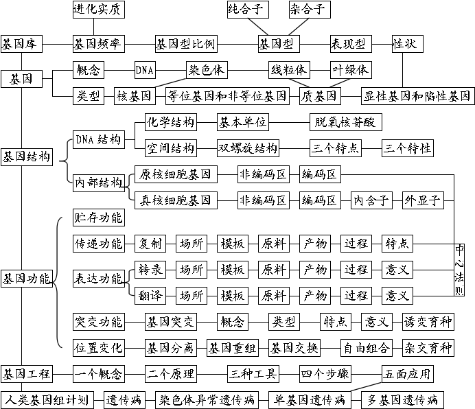 山东高中生一定要收藏!高中生物知识结构图全汇总