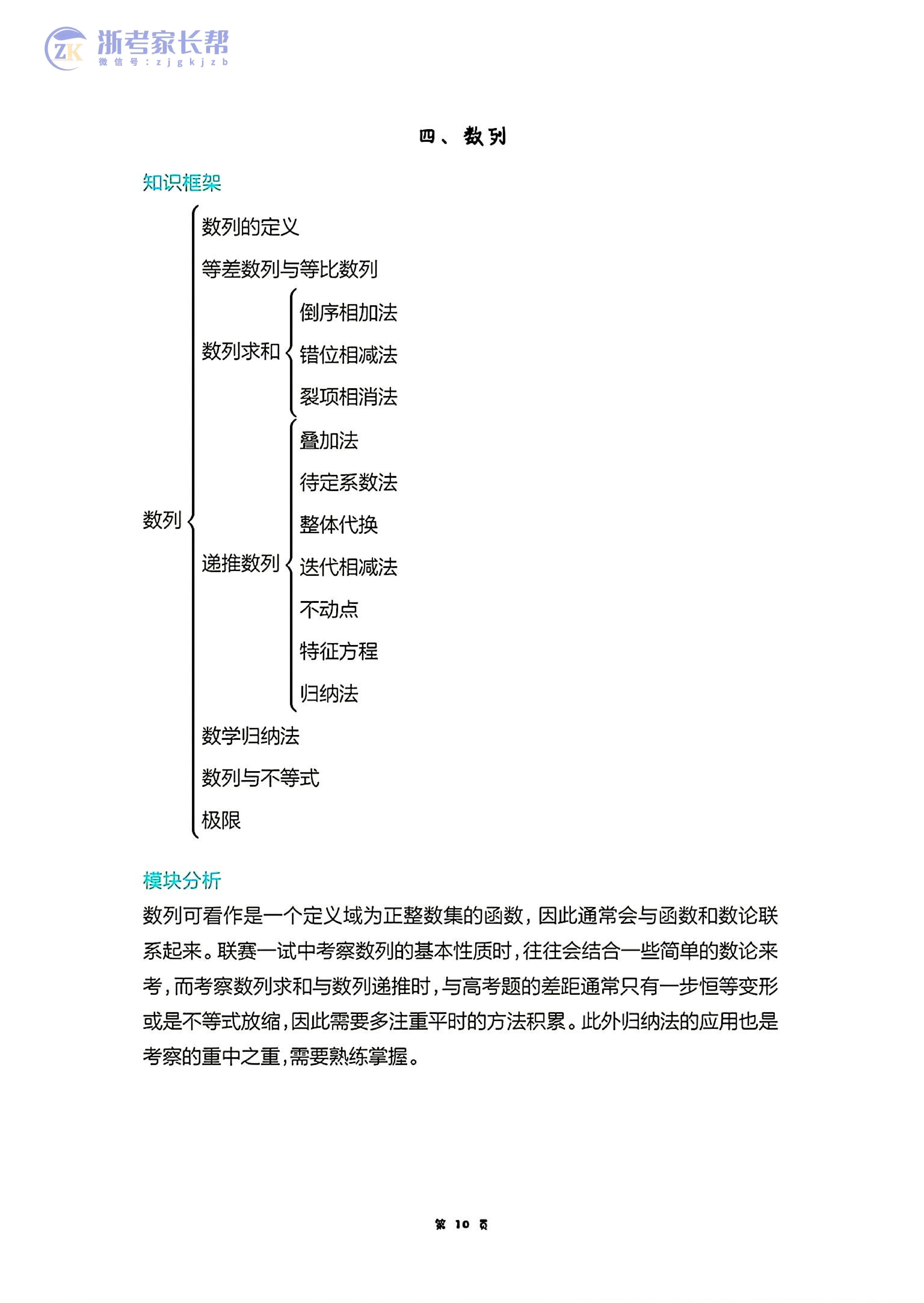 全国中学生数学竞赛联赛考前题型分类梳理资料~免费领取！