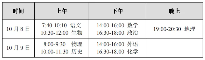 10月8日开考！山东省齐鲁名校大联考2024年10月高三联考安排