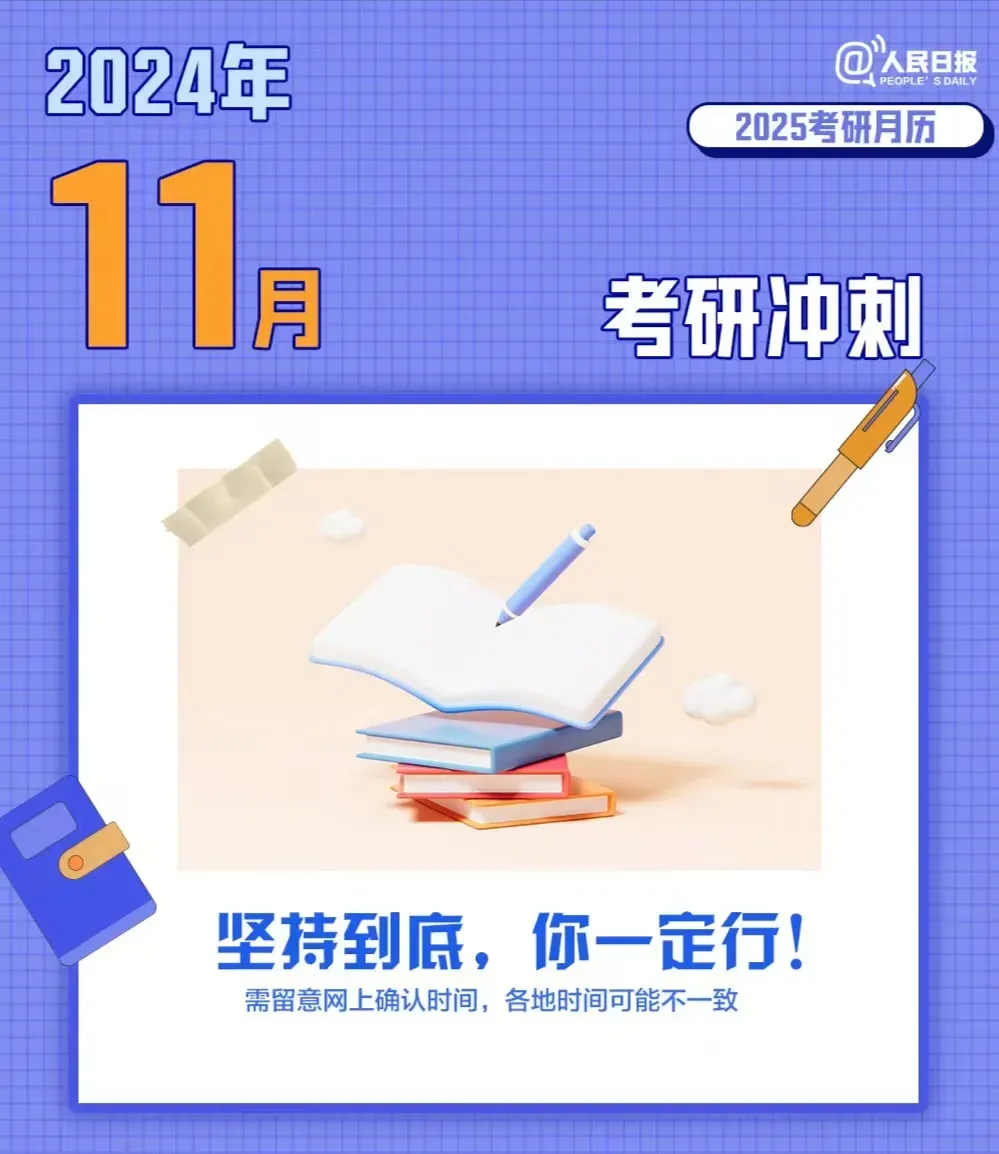 2025考研月历