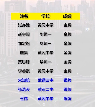 2024年物理竞赛决赛湖北15金12银，3人进国家集训队