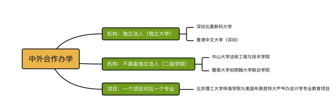 中外合作办学类型