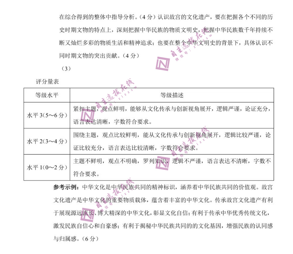 2025届高三长春一模政治试题及参考答案