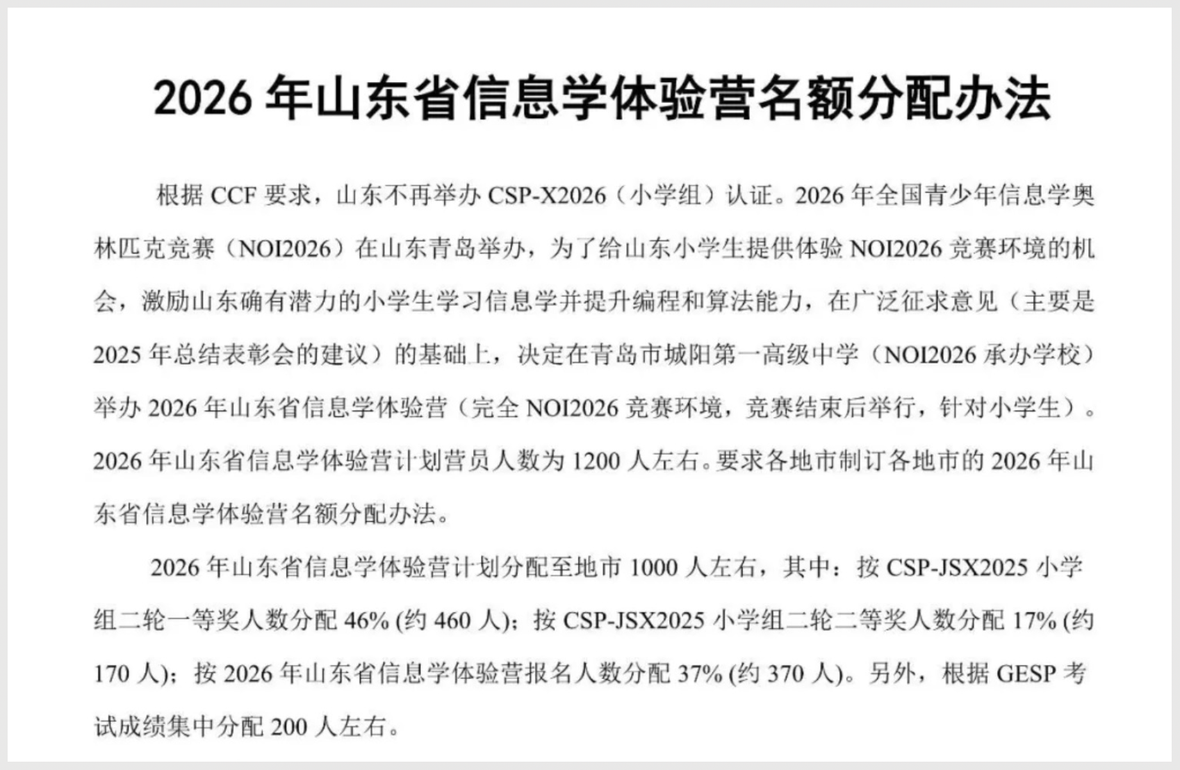2026年多地组织地方信息学竞赛活动