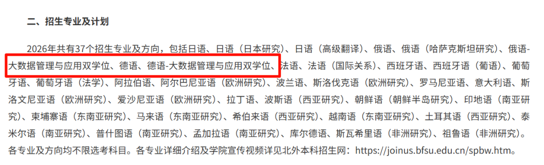 2026年北京外国语大学综合评价利好梳理