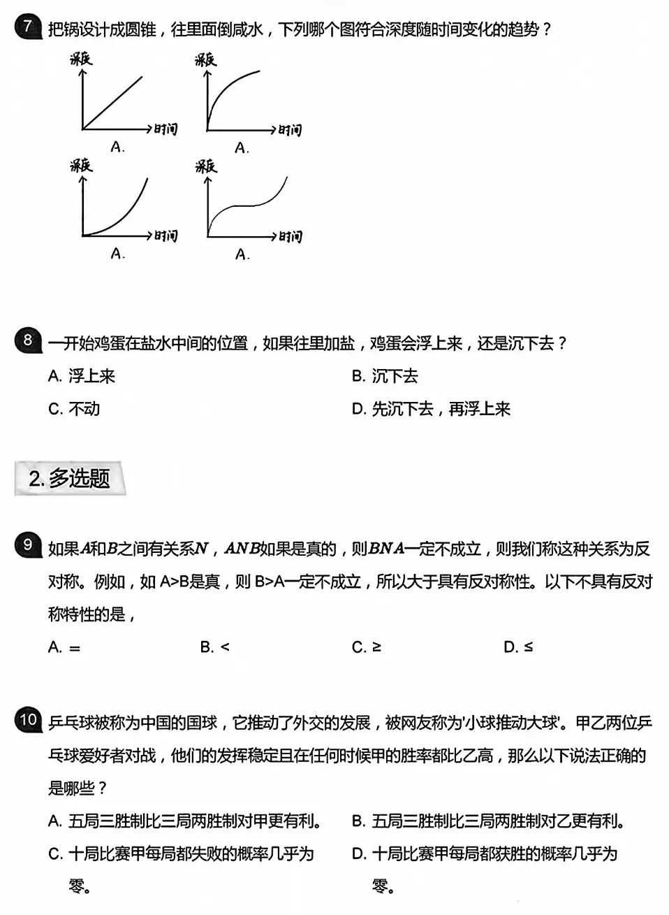 2025年苏州中学丘成桐少年班体验营数学真题