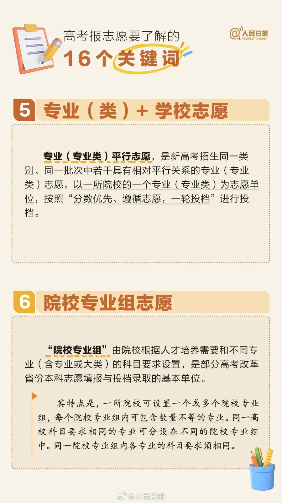 高考报志愿要了解的16个关键词