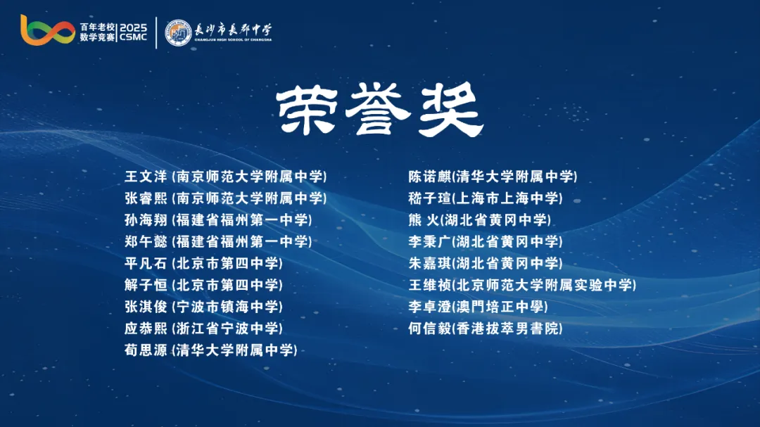 2025年第六届百年老校数学竞赛圆满闭幕
