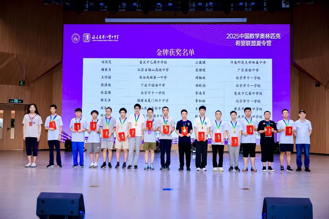 2025年第六届百年老校数学竞赛金牌获奖名单