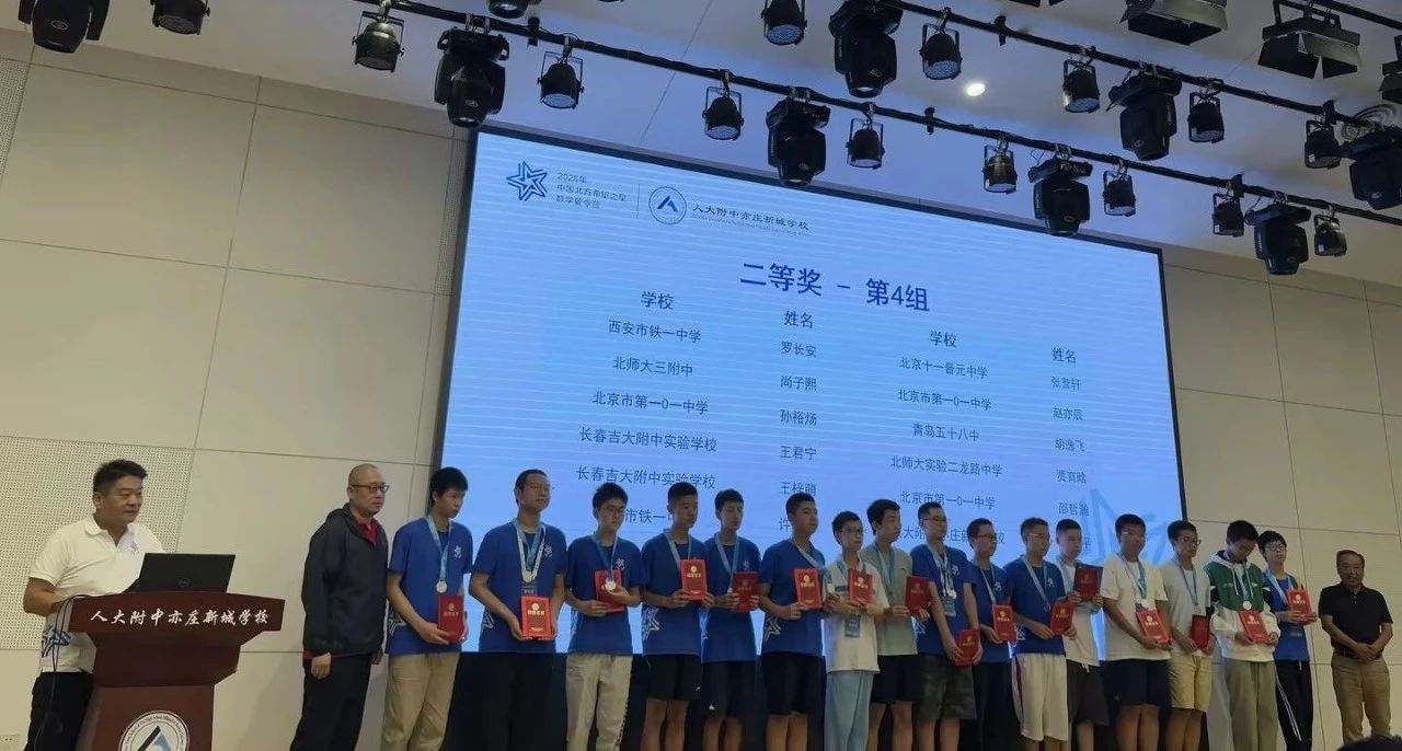 2025年第七届北方希望之星数学夏令营二等奖获奖名单