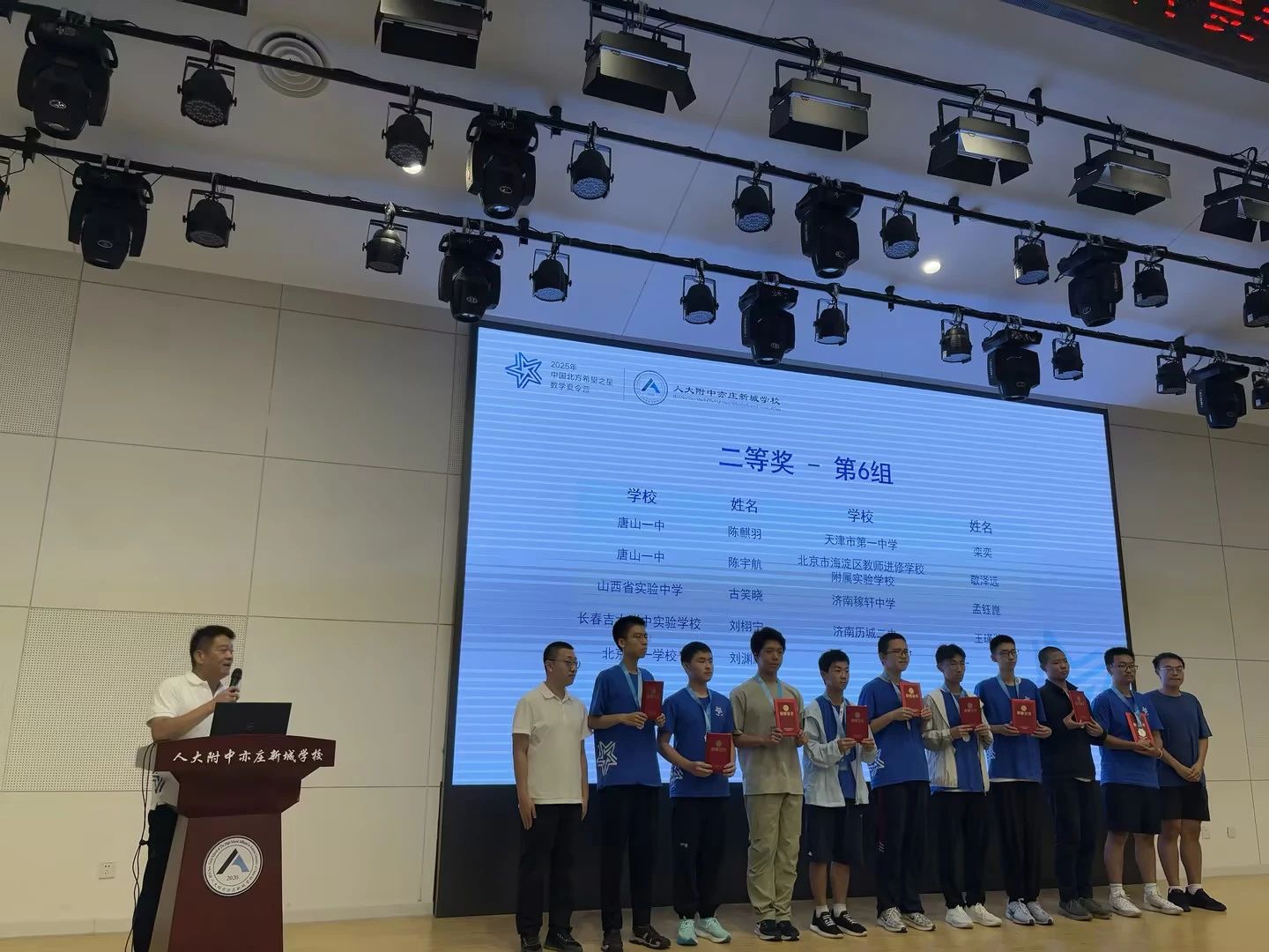 2025年第七届北方希望之星数学夏令营二等奖获奖名单