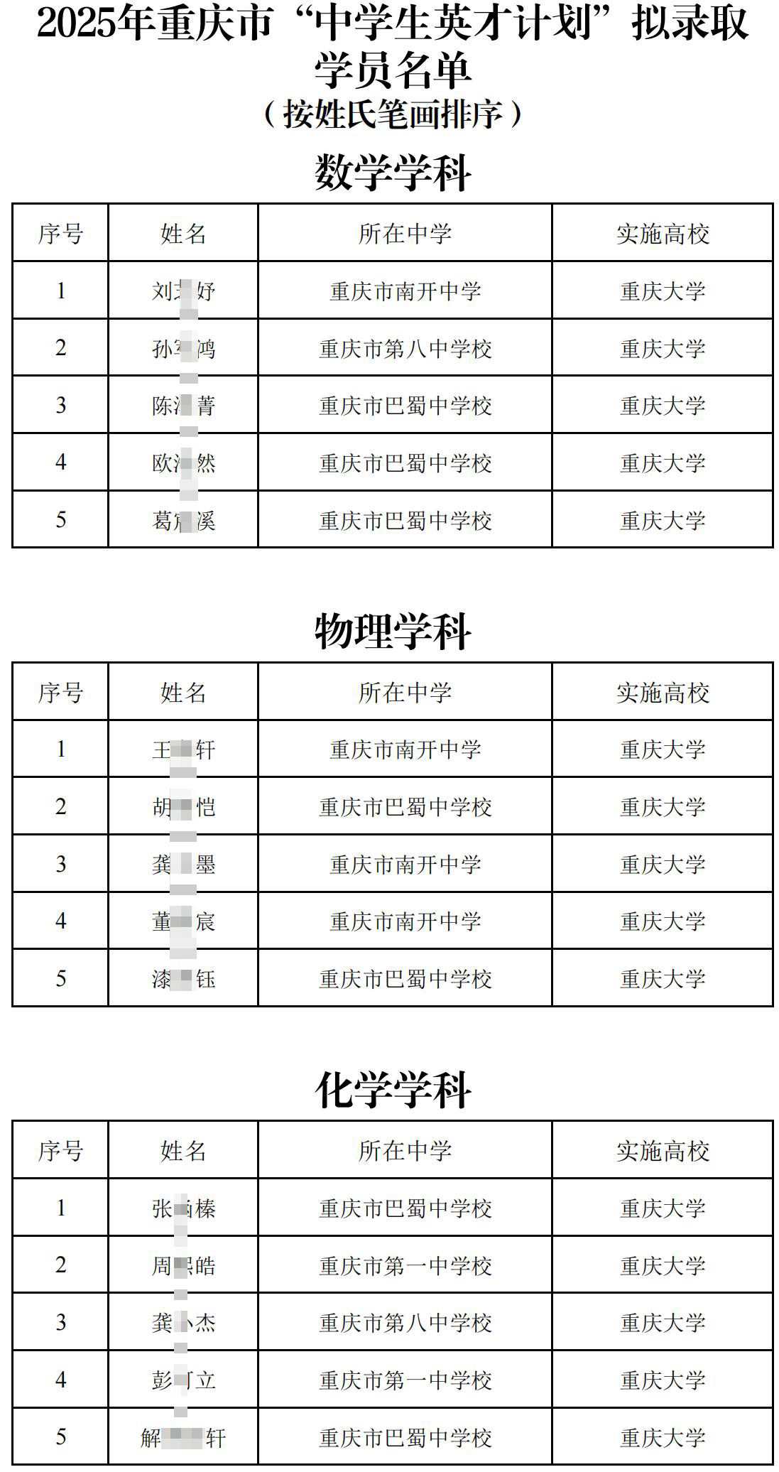 2025巴蜀中学英才培养新突破，全市半数“英才计划”学员花落巴蜀