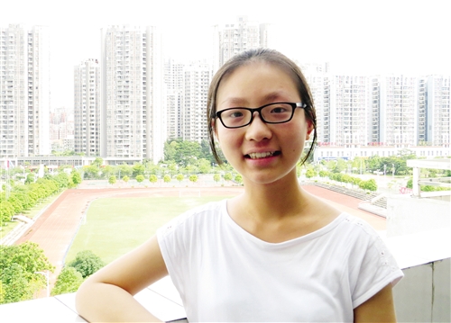 活泼的韩思雨脑子里有很多想法 本报记者 赖有光 摄