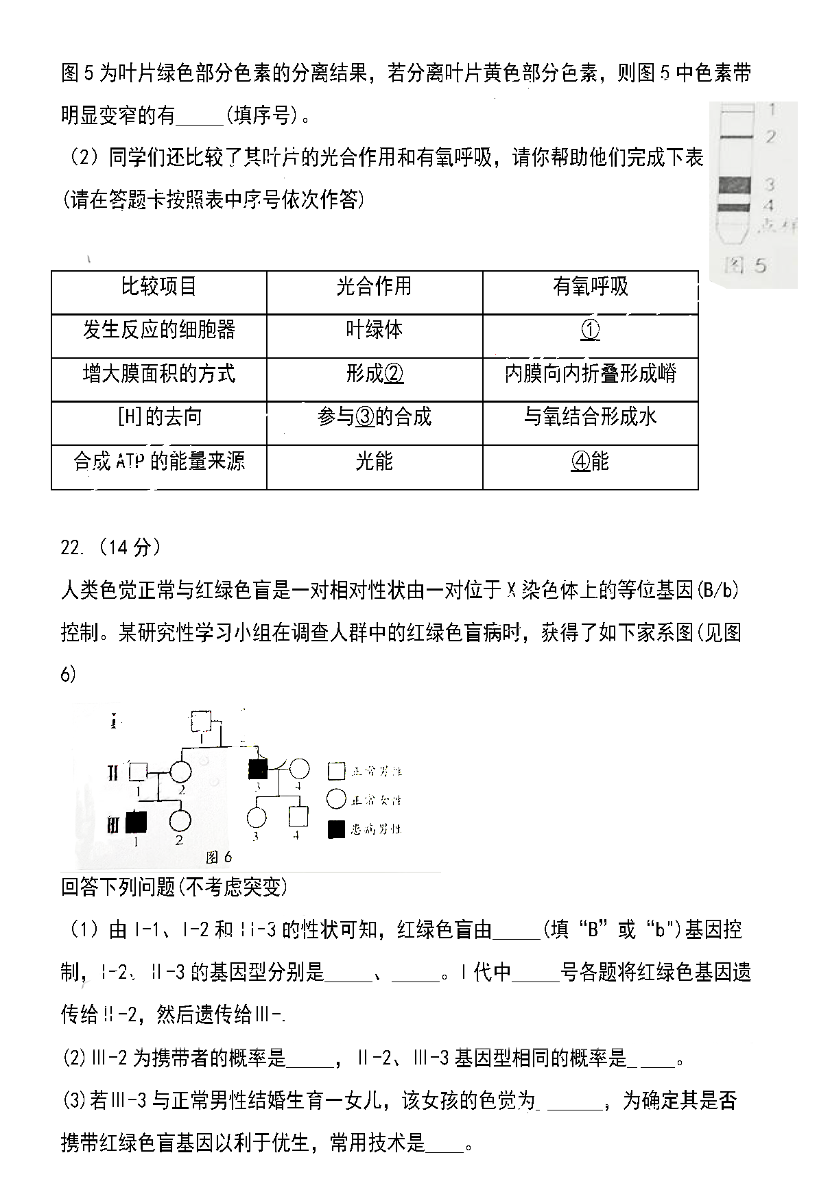 广东省2021年1月高中学业水平合格性考试生物试题6