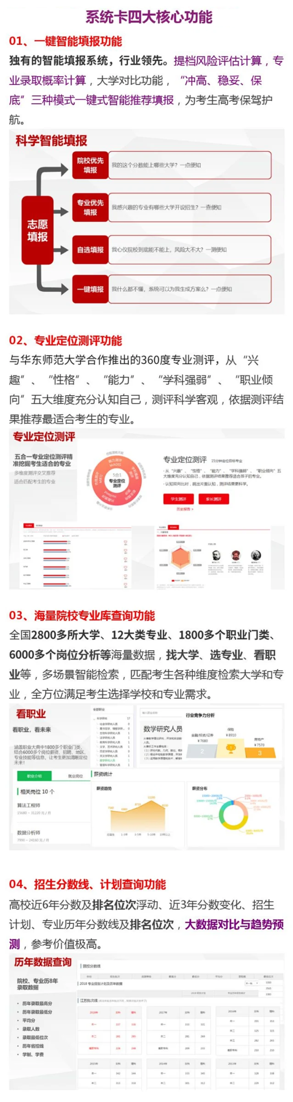 志愿卡核心功能