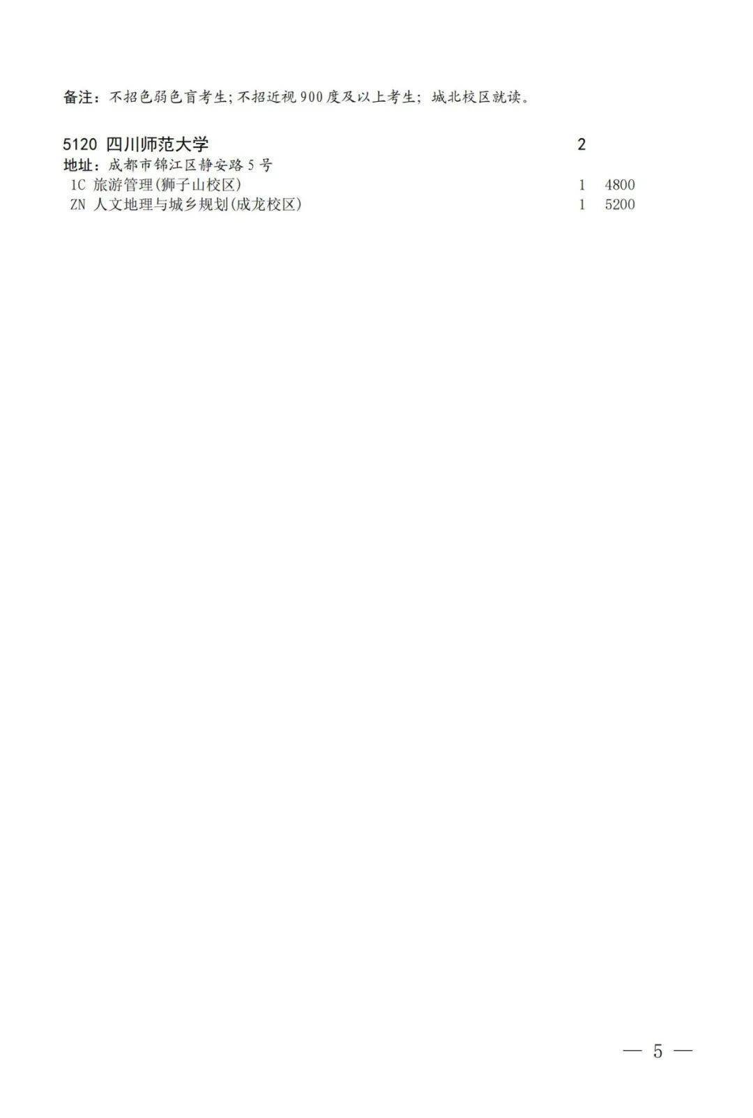 2023年四川省关于国家专项计划第三次、地方专项计划、省属高校帮扶专项计划第二次征集志愿的通知