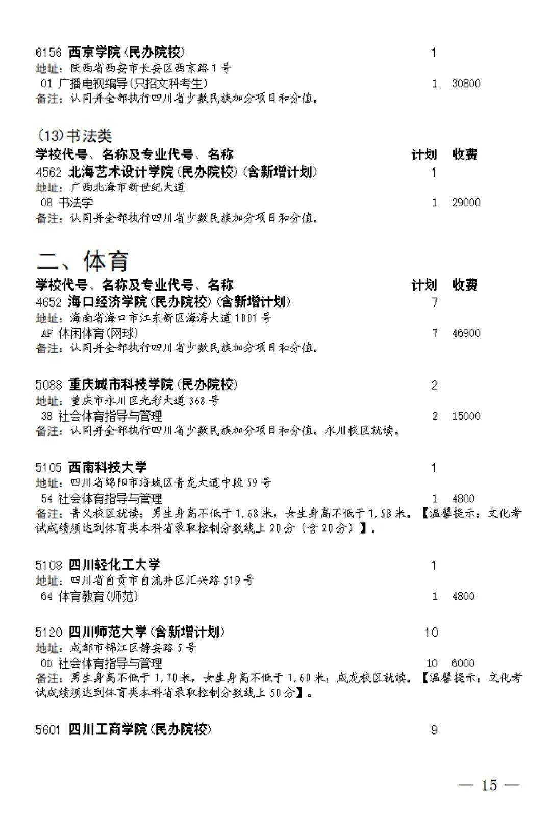 本科批第二次征集志愿通知