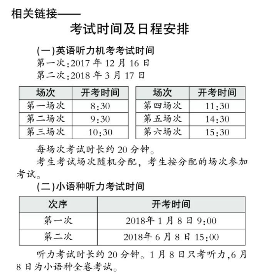 北京高考英语听力机考12月16日首考 含三道大题两种题型