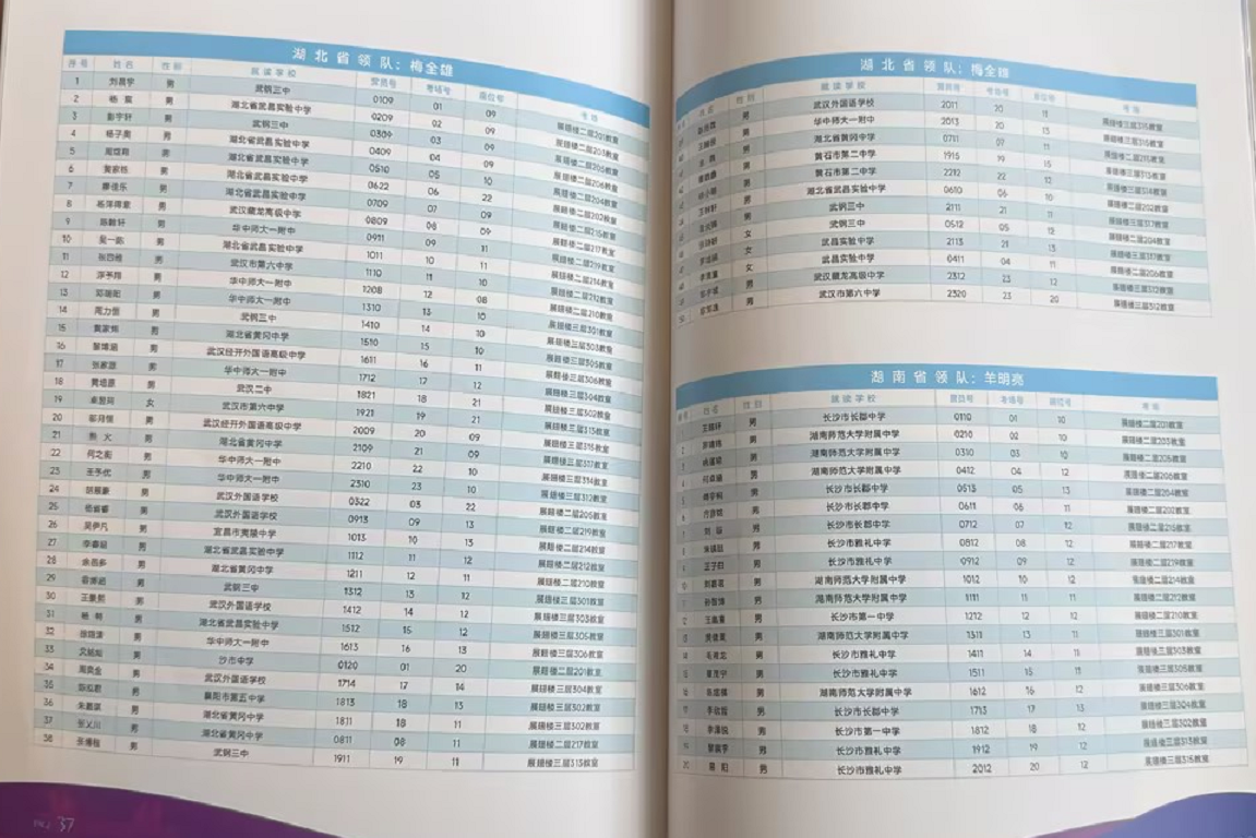 2025第41届数学决赛完整参赛名单及详细日程发布!哪个省市/中学有望夺冠?