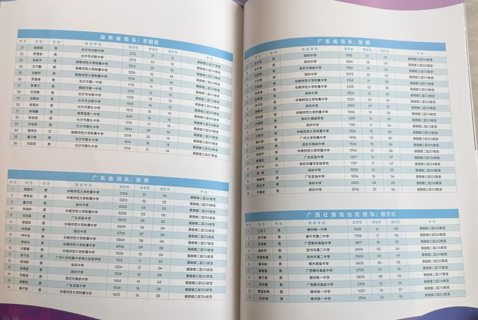 2025第41届数学决赛完整参赛名单及详细日程发布!哪个省市/中学有望夺冠?