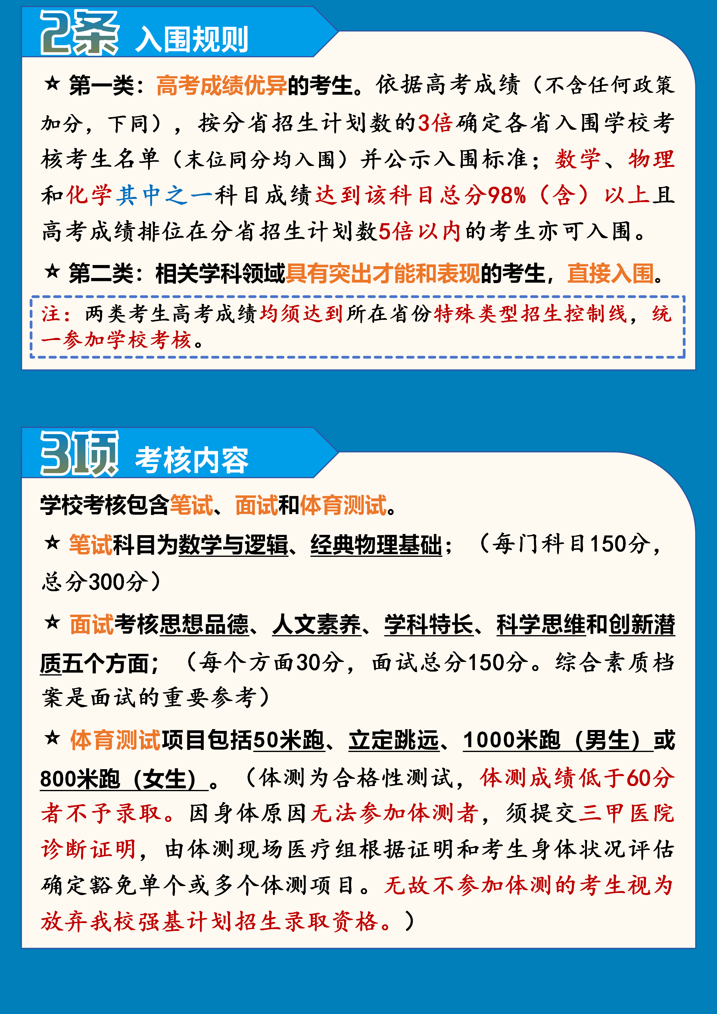 国防科技大学2026年强基计划招生政策图解